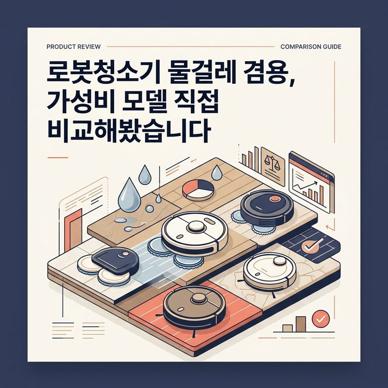 로봇청소기 물걸레 겸용, 가성비 모델 직접 비교해봤습니다
