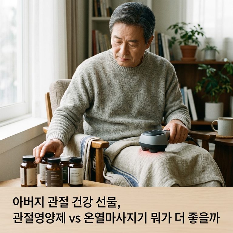 아버지 관절 건강 선물, 관절영양제 vs 온열마사지기 뭐가 더 좋을까