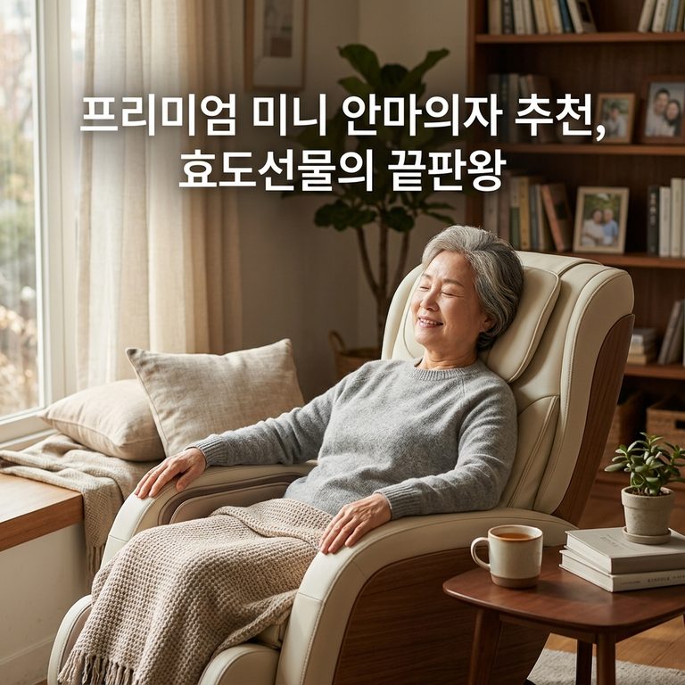 프리미엄 미니 안마의자 추천, 효도선물의 끝판왕