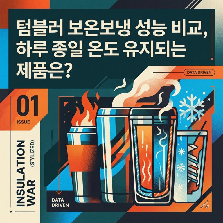 텀블러 보온보냉 성능 비교, 하루 종일 온도 유지되는 제품은?-텀블러 추천