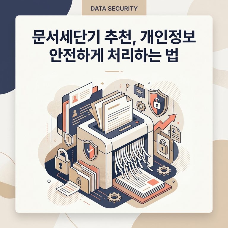문서세단기 추천, 개인정보 안전하게 처리하는 법