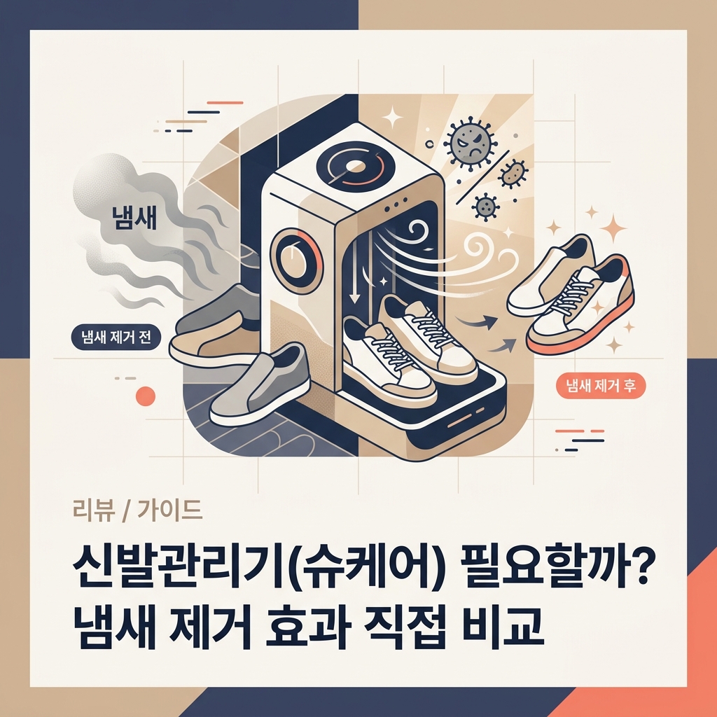 신발관리기(슈케어) 필요할까? 냄새 제거 효과 직접 비교 제품 이미지