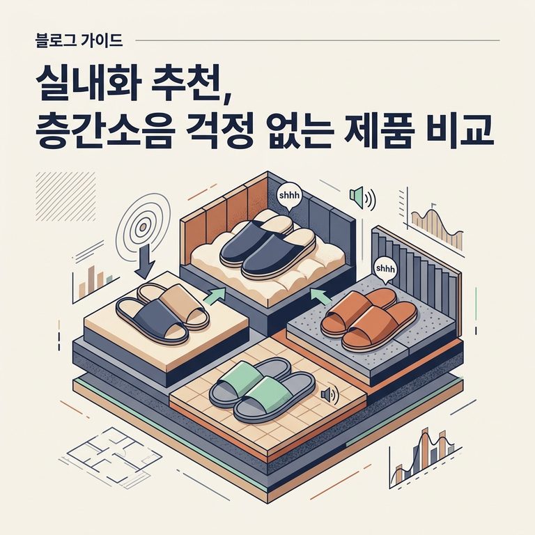  실내화 추천, 층간소음 걱정 없는 제품 비교
