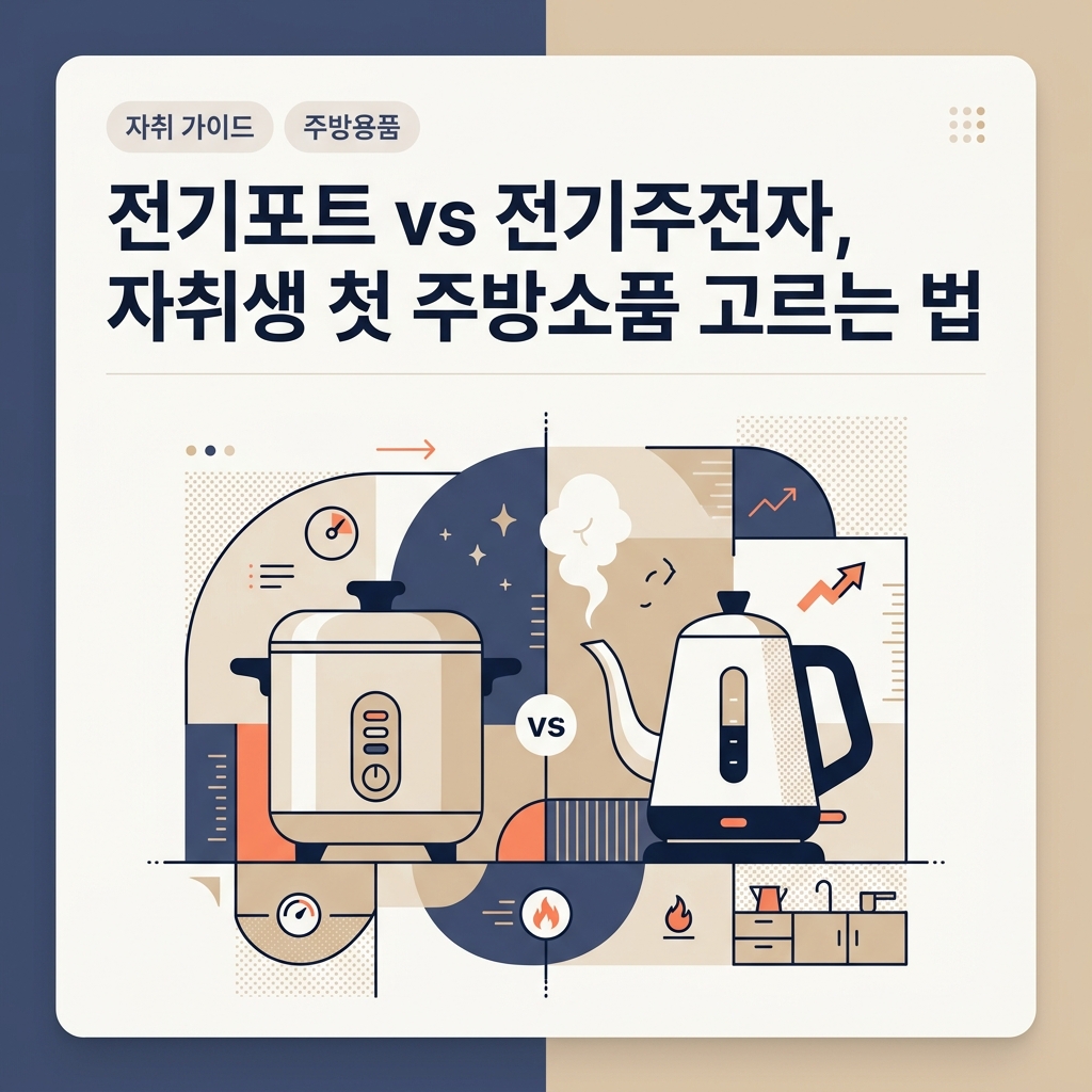 전기포트 vs 전기주전자, 자취생 첫 주방소품 고르는 법 제품 이미지