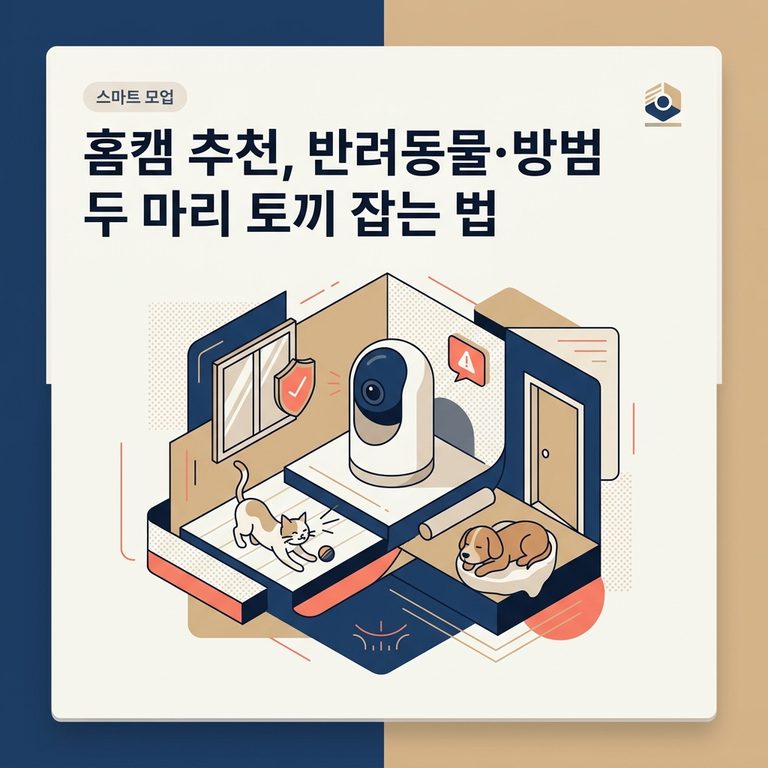 홈캠 추천, 반려동물·방범 두 마리 토끼 잡는 법