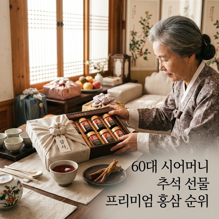 60대 시어머니 추석 선물 프리미엄 홍삼 순위