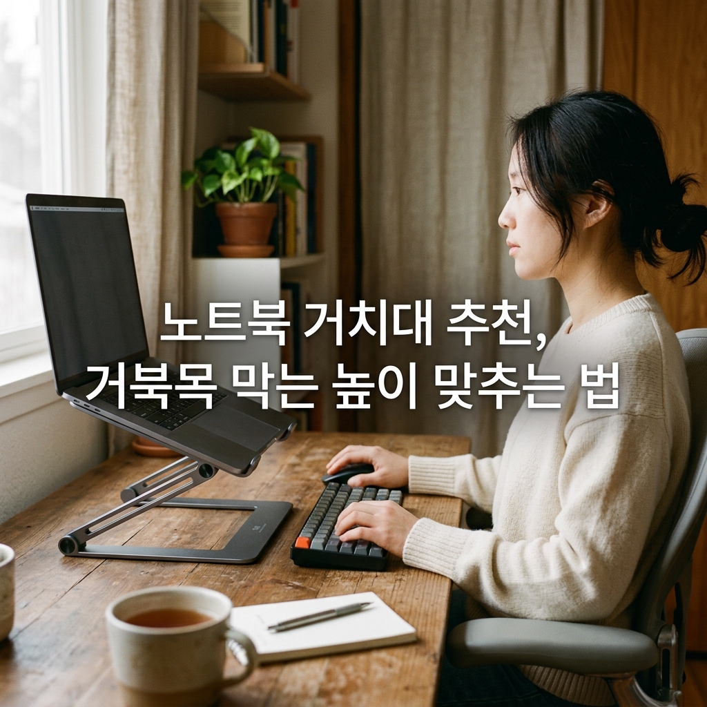 노트북 거치대 추천, 거북목 막는 높이 맞추는 법 제품 이미지