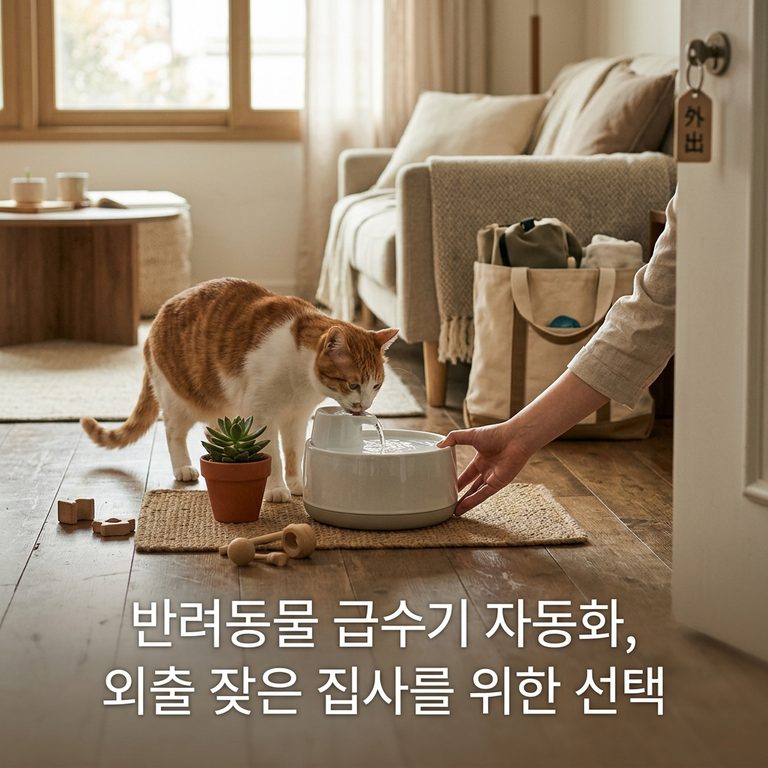 반려동물 급수기 자동화, 외출 잦은 집사를 위한 선택