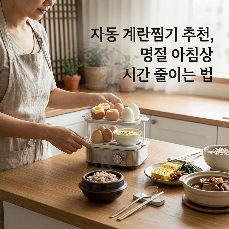 자동 계란찜기 추천, 명절 아침상 시간 줄이는 법