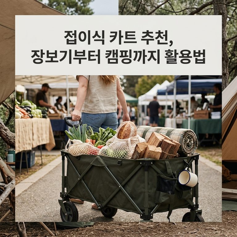 접이식 카트 추천, 장보기부터 캠핑까지 활용법