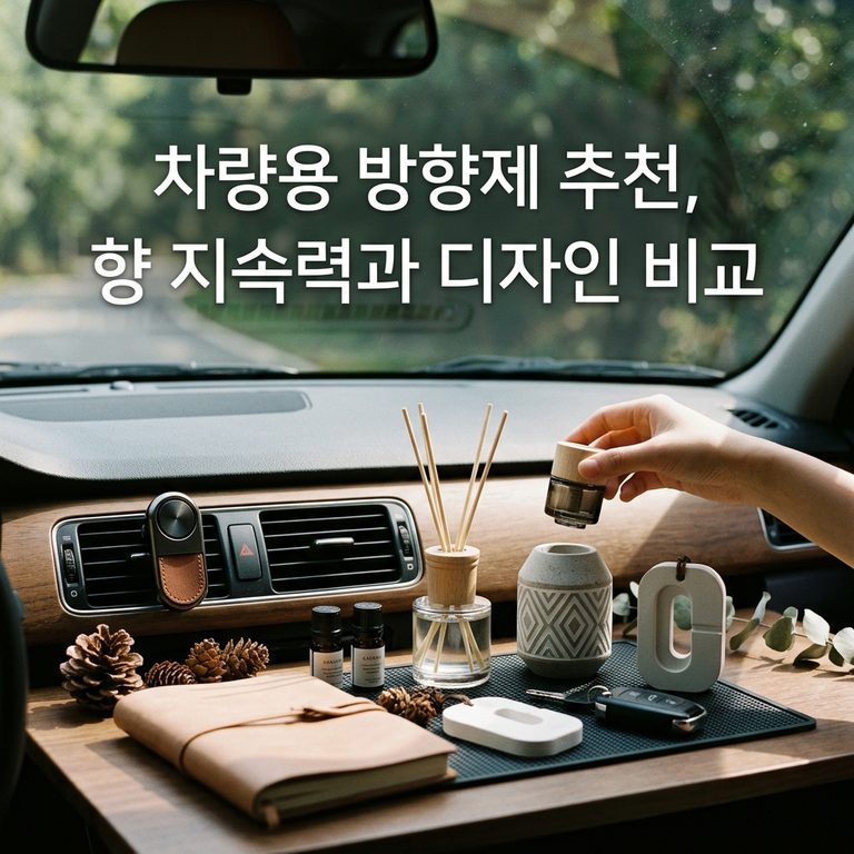  차량용 방향제 추천, 향 지속력과 디자인 비교
