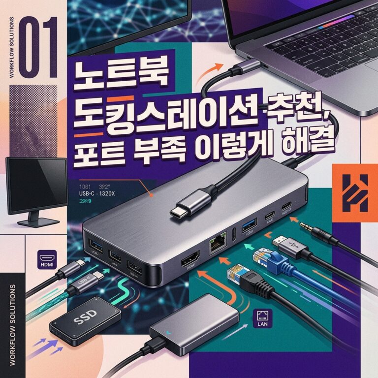  노트북 도킹스테이션 추천, 포트 부족 이렇게 해결