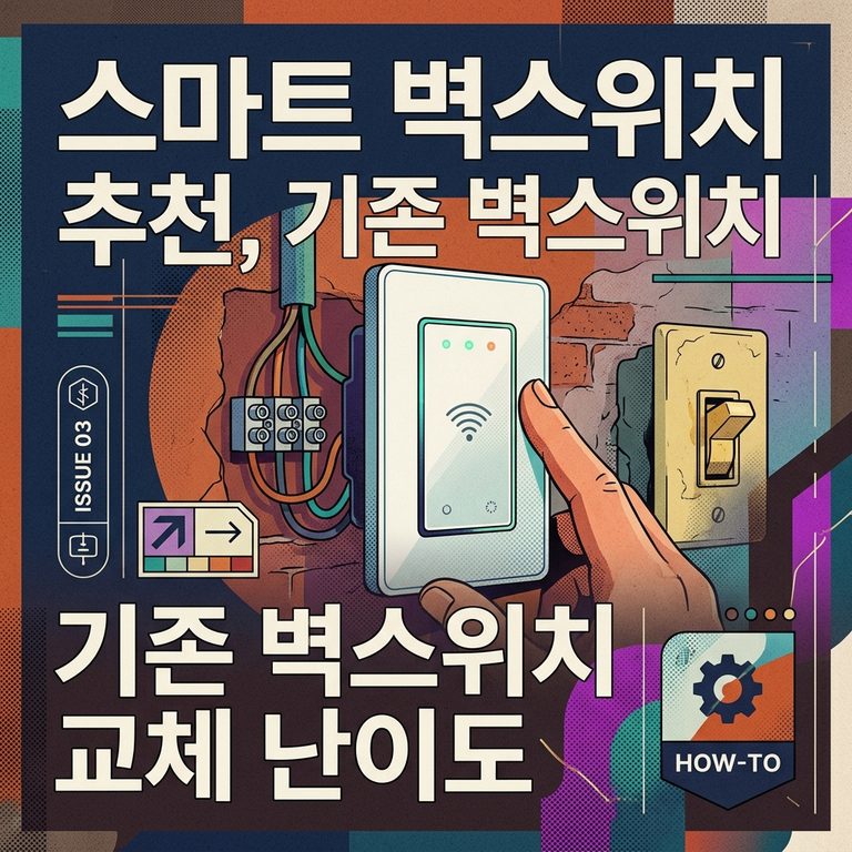  스마트 벽스위치 추천, 기존 벽스위치 교체 난이도