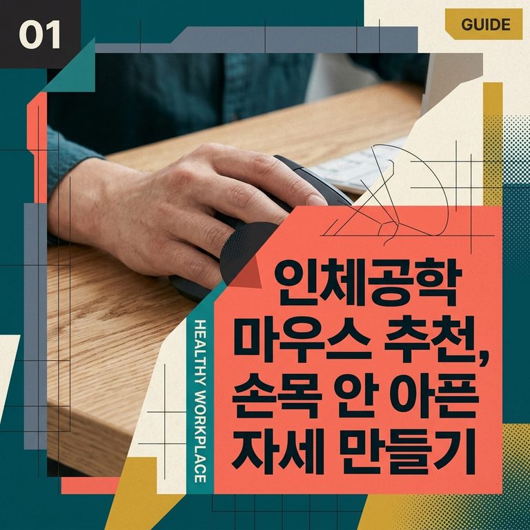 인체공학 마우스 추천, 손목 안 아픈 자세 만들기